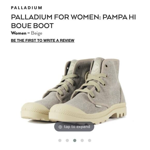 Palladium Pampa Hi Boue Boot Womens sz 7 gray - Picture 1 of 10